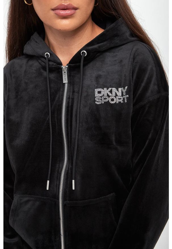 Bluza damska welurowa DKNY. Materiał: welur