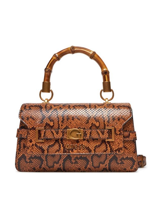 Guess Torebka Eire Small Bucket HWKP95 06200 Brązowy. Kolor: brązowy. Materiał: skórzane