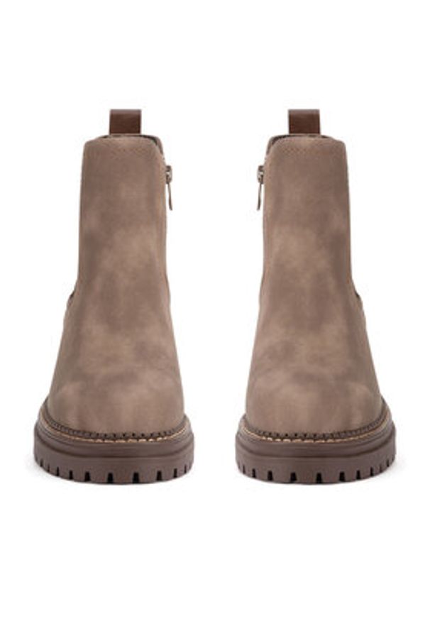 Clara Barson Botki WS5195-26 Beżowy. Kolor: beżowy. Materiał: materiał