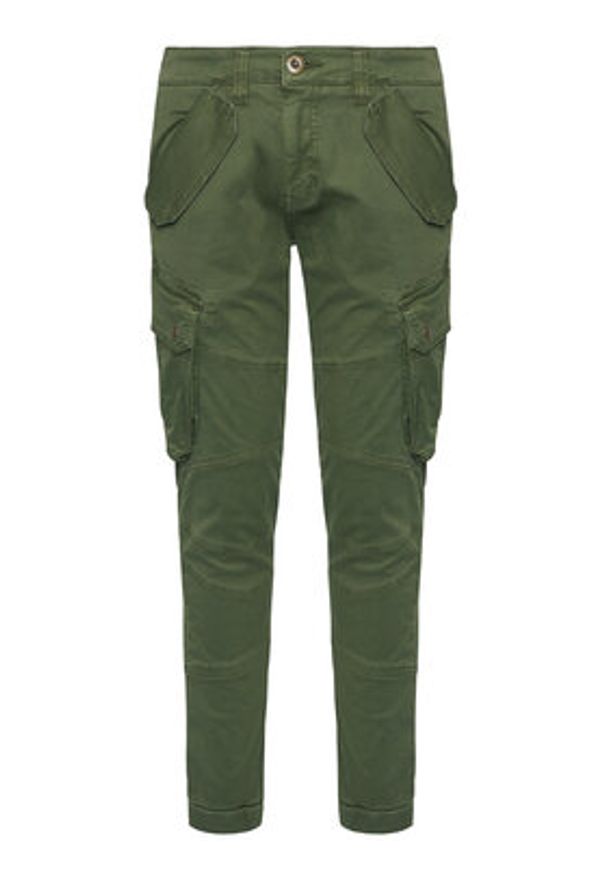 Alpha Industries Spodnie materiałowe Combat 126215 Zielony Slim Fit. Kolor: zielony. Materiał: bawełna