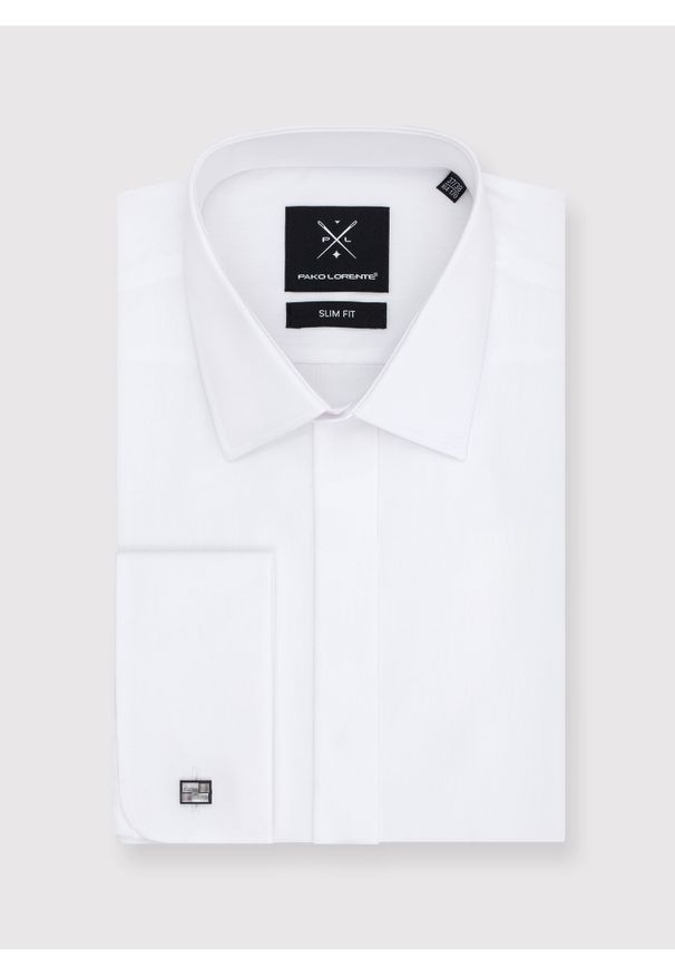 Pako Lorente - PAKO LORENTE – Koszula męska ODO P000B-1X-407-B-S. Typ kołnierza: kołnierzyk klasyczny. Materiał: poliester, bawełna. Długość rękawa: długi rękaw. Długość: długie. Wzór: gładki. Styl: elegancki, klasyczny