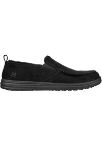 skechers - Adidasy Skechers Melson - Willmore, Mężczyźni. Kolor: czarny. Materiał: materiał. Sport: fitness