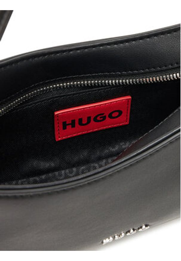 Hugo - HUGO Torebka Terrah 50547061 Czarny. Kolor: czarny. Materiał: skórzane