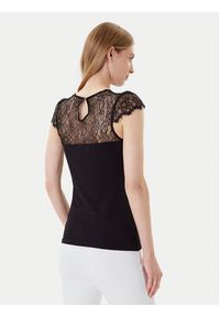 Morgan Bluzka 232-DGIULIA Czarny Slim Fit. Kolor: czarny. Materiał: wiskoza