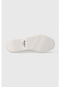 Pepe Jeans sneakersy skórzane INDUSTRY REC M kolor biały PMS30994. Nosek buta: okrągły. Kolor: biały. Materiał: skóra #4
