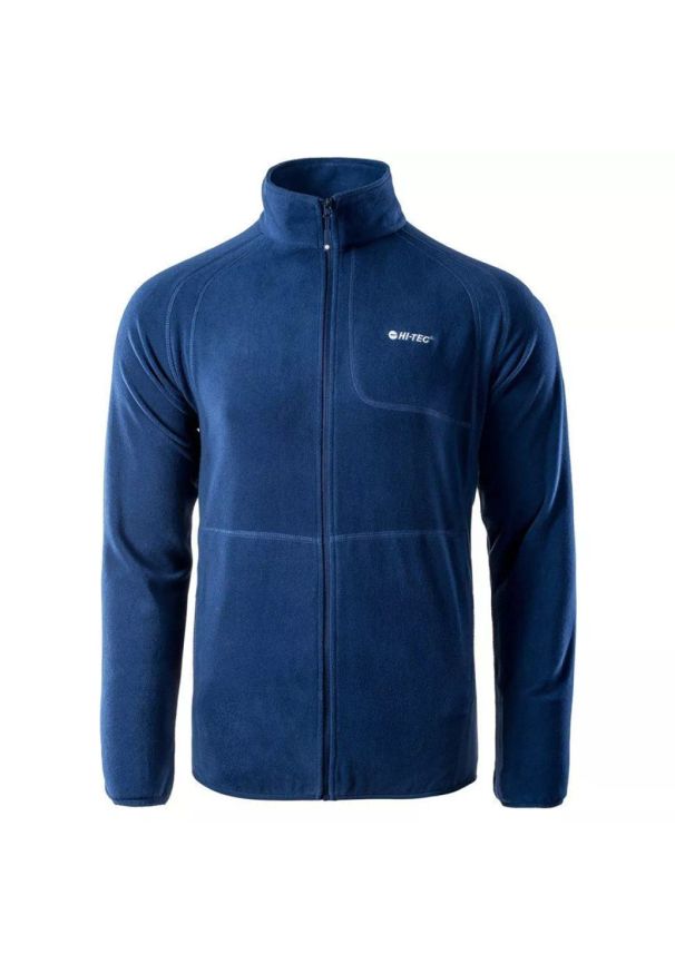 Hi-tec - Polar męski Hi-Tec Camolin - niebieski, Rozmiar XXL. Typ kołnierza: kołnierzyk stójkowy. Kolor: niebieski. Materiał: polar