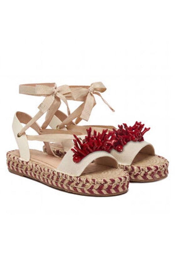 Liu Jo Espadryle Paros 02 SA6101 T6948 Beżowy. Kolor: beżowy. Materiał: materiał