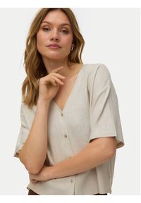 Vero Moda Koszula Rosie 10346914 Beżowy jasny Loose Fit. Kolor: beżowy. Materiał: wiskoza #5
