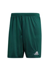 Adidas - Spodenki męskie adidas Parma 16 ciemnozielone. Kolor: zielony, biały, wielokolorowy. Długość: krótkie. Sport: piłka nożna #1