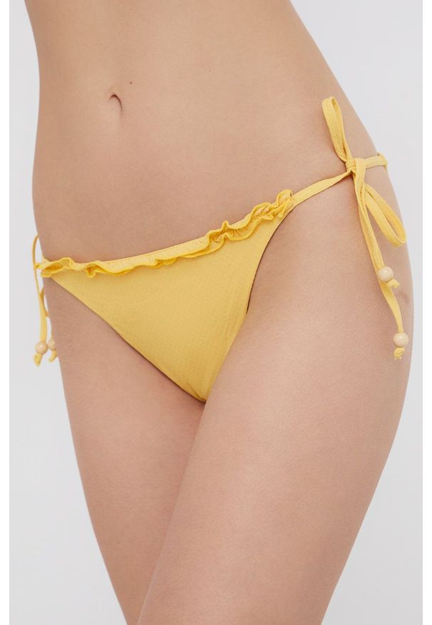 Women Secret - women'secret Figi kąpielowe kolor żółty. Kolor: żółty