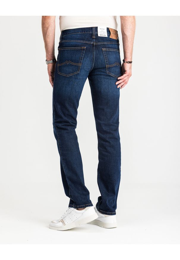 Mustang - MUSTANG TRAMPER TAPERED MĘSKIE SPODNIE JEANSOWE JEANSY DŻINSY DENIM BLUE 1015352 5000 982. Okazja: na co dzień. Wzór: kolorowy. Sezon: zima. Styl: casual, elegancki, klasyczny