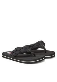 Tommy Jeans Japonki Braided Thong Beach Sandal EN0EN02877 Czarny. Kolor: czarny. Materiał: materiał #5