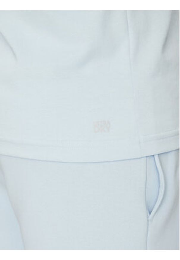 Lacoste T-Shirt TH7618 Błękitny Regular Fit. Kolor: niebieski. Materiał: syntetyk