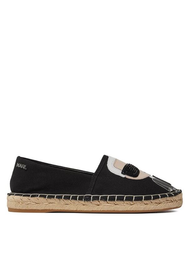 Karl Lagerfeld - KARL LAGERFELD Espadryle KL80111 Czarny. Kolor: czarny. Materiał: materiał