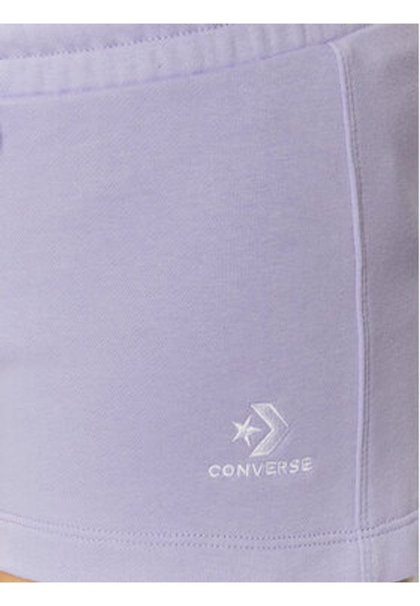 Converse Szorty sportowe Star Chevron 10020163-A12 Fioletowy Regular Fit. Kolor: fioletowy. Materiał: bawełna