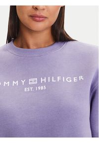 TOMMY HILFIGER - Tommy Hilfiger Bluza WW0WW39791 Fioletowy Relaxed Fit. Kolor: fioletowy. Materiał: syntetyk #4