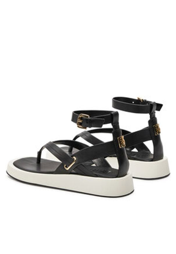 DKNY Sandały K1493527 Czarny. Kolor: czarny. Materiał: skóra