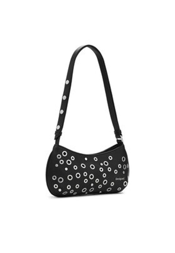 Desigual Torebka Rebel Alsacia 25SAXP70 Czarny. Kolor: czarny. Materiał: skórzane