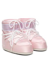 Moon Boot Śniegowce MB Icon Low Pearly 80D1409660 Różowy. Kolor: różowy. Materiał: materiał #4