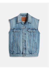 Levi's® Kamizelka A5789-0000 Niebieski Regular Fit. Kolor: niebieski. Materiał: bawełna #11