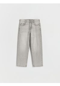 Reserved - Classic denim straight - jasnoszary. Kolor: szary