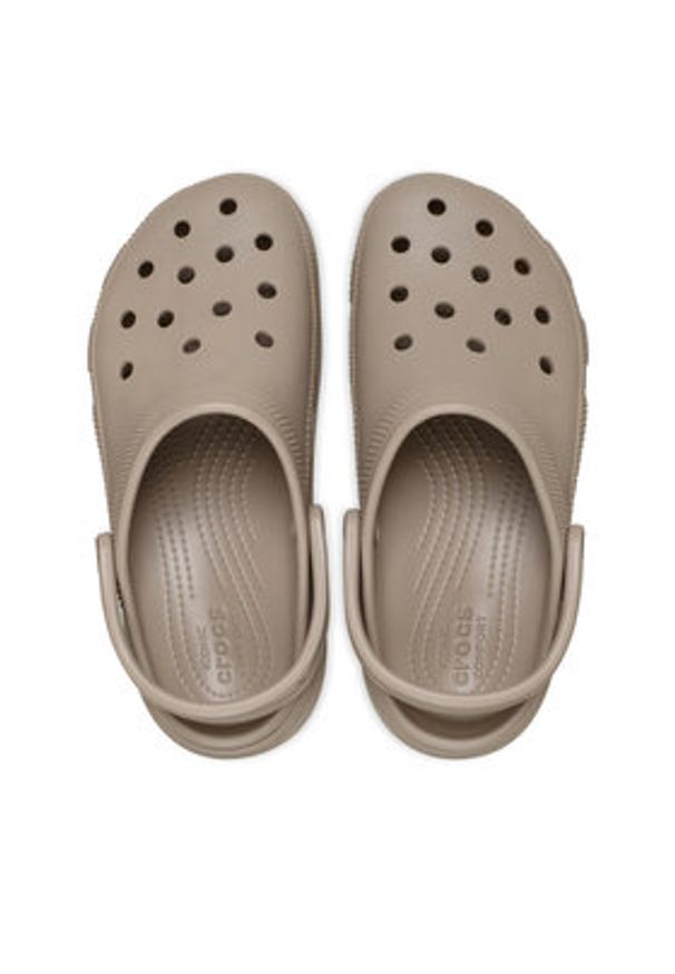 Crocs Klapki Classic Platform Clog 206750 Beżowy. Kolor: beżowy. Obcas: na platformie