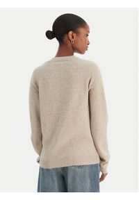 Vero Moda Sweter Doffy 10221006 Beżowy Regular Fit. Kolor: beżowy. Materiał: syntetyk #3
