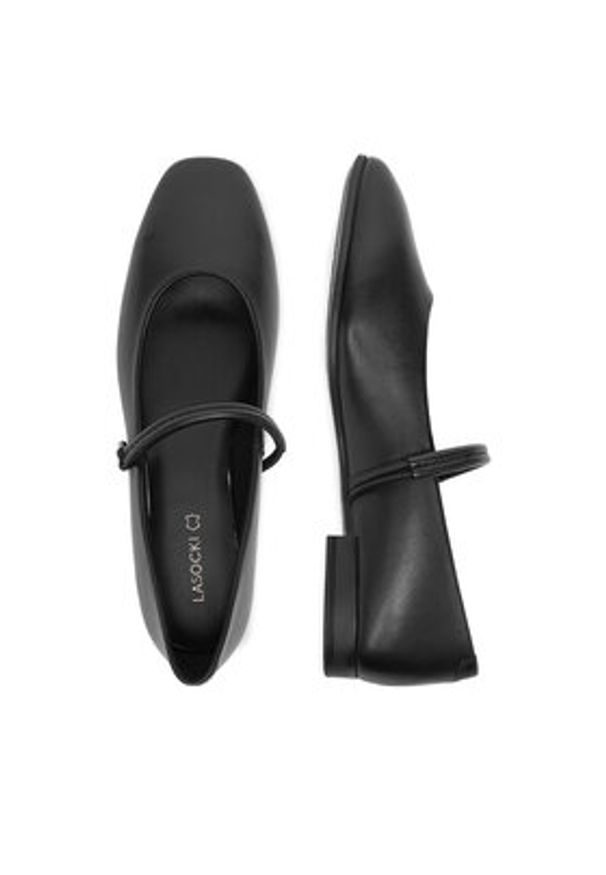 Lasocki Baleriny CEO-RST-ROMI-64 Czarny. Kolor: czarny. Materiał: skóra