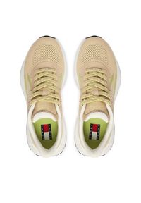 Tommy Jeans Sneakersy Tjw Sporty Knit Runner EN02962 Biały. Kolor: biały. Materiał: materiał #3