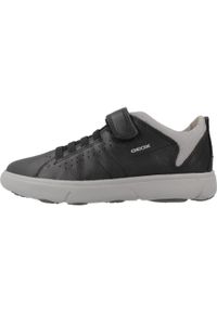 Tenisówki Geox Model J Nebcup Boy Kolor Czarny. Kolor: czarny. Materiał: tkanina, skóra. Sport: turystyka piesza