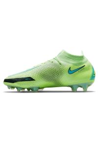 Buty piłkarskie Nike Phantom Gt Elite Dynamic Fit Fg M CW6589 303 wielokolorowe zielone. Nosek buta: otwarty. Zapięcie: sznurówki. Kolor: wielokolorowy. Materiał: skóra. Szerokość cholewki: normalna. Sport: piłka nożna #4