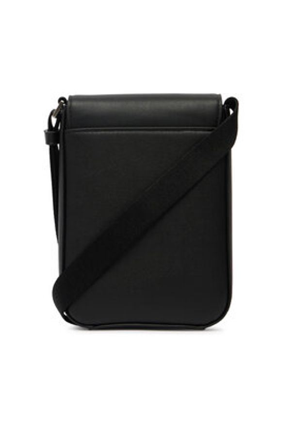 Calvin Klein Saszetka Raised Phone Crossbody LV04D1226G Czarny. Kolor: czarny. Materiał: skóra