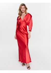 Pinko Sukienka wieczorowa Amarena 101029 Z345 Czerwony Regular Fit. Kolor: czerwony. Materiał: syntetyk. Styl: wizytowy