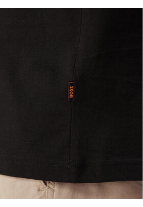 BOSS T-Shirt Te Motors 50566627 Czarny Regular Fit. Kolor: czarny. Materiał: bawełna