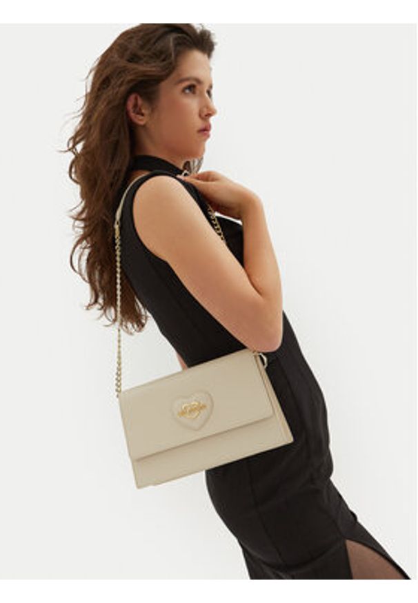 Love Moschino - LOVE MOSCHINO Torebka JC4260PP0LKL0110 Écru. Materiał: skórzane