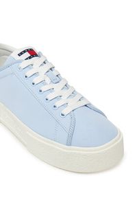 Tommy Jeans Sneakersy Tjw Flatform Canvas Sneaker EN0EN02792 Błękitny. Kolor: niebieski. Materiał: materiał