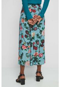 medicine - Medicine spódnica kolor turkusowy maxi rozkloszowana. Kolor: turkusowy. Materiał: tkanina #2