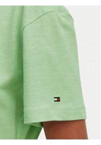 TOMMY HILFIGER - Tommy Hilfiger T-Shirt WW0WW49256 Zielony jasny Relaxed Fit. Kolor: zielony. Materiał: bawełna #4