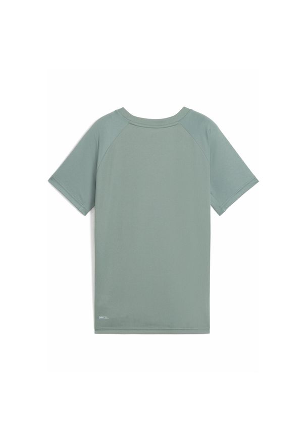 Puma - Młodzieżowa koszulka Active Sports Poly z grafiką PUMA Green Moon. Kolor: zielony