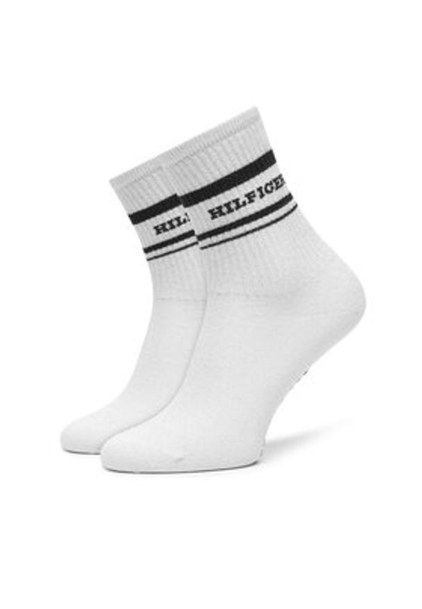 TOMMY HILFIGER - Tommy Hilfiger Skarpety długie 701236457 Écru. Materiał: bawełna, materiał