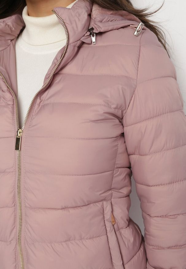 Born2be - Różowa Kurtka Ryrvyra. Kolor: różowy. Materiał: polar. Sezon: jesień. Styl: klasyczny