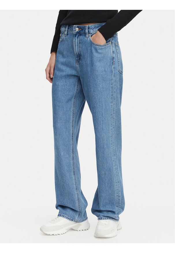 Calvin Klein Jeans Jeansy LV047G799G Niebieski Straight Fit. Kolor: niebieski