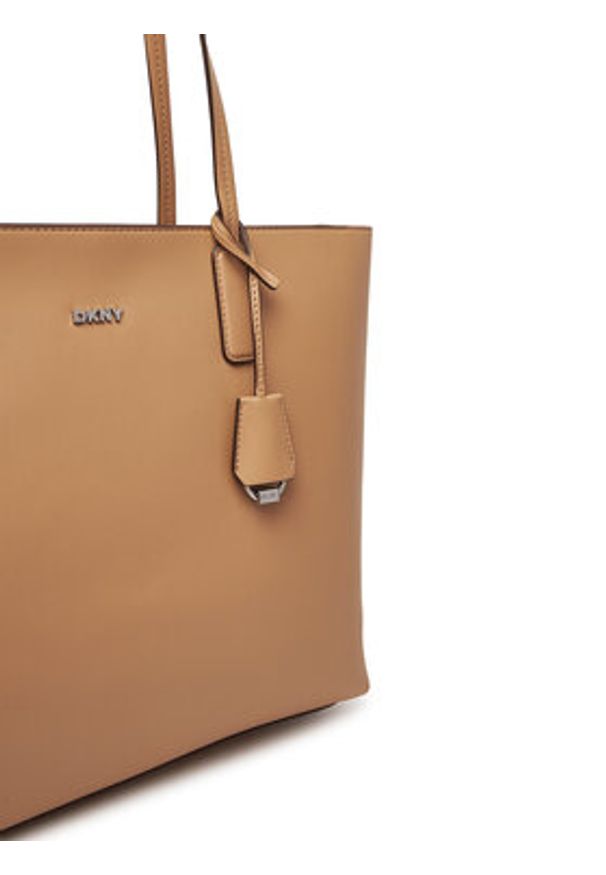 DKNY Torebka R44AYI42 Beżowy. Kolor: beżowy. Materiał: skórzane