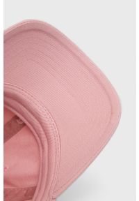 Peak Performance czapka bawełniana kolor różowy gładka. Kolor: różowy. Materiał: bawełna. Wzór: gładki