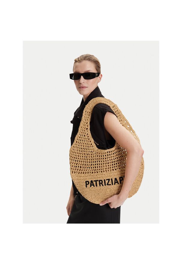 Torebka Patrizia Pepe. Kolor: beżowy