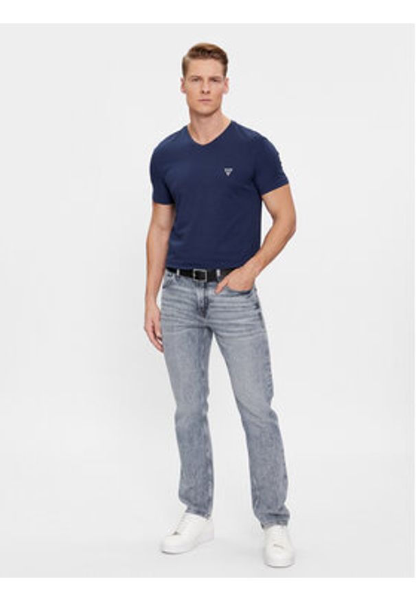Guess Komplet t-shirtów Caleb U97G03 KCD31 Granatowy Regular Fit. Kolor: niebieski. Materiał: bawełna