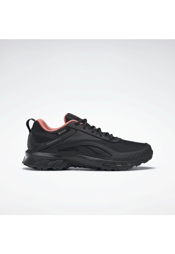 Buty damskie Reebok Ridgerider 6 Gore-Tex. Kolor: wielokolorowy, szary, czarny, różowy. Materiał: tkanina, materiał, syntetyk. Technologia: Gore-Tex. Sport: turystyka piesza