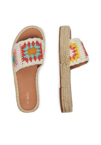 DeeZee Espadryle 8-730-4 Écru. Kolor: kremowy. Materiał: materiał #7