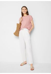 bonprix - T-shirt (2 szt.). Kolor: różowy. Materiał: skóra #3