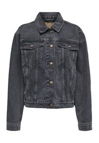 only - ONLY Kurtka jeansowa Harper 15363548 Czarny Regular Fit. Kolor: czarny. Materiał: bawełna #7